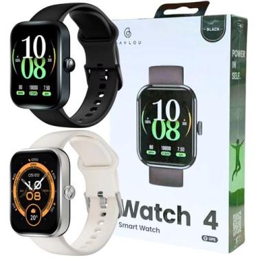 Imagem de Smartwatch Relógio Haylou Watch 4 GPS Conecta Strava Tela 1.96 Hd Andr