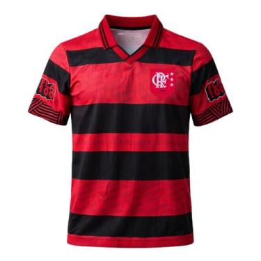 Imagem de Camisa Flamengo Retrô 1996 Campeão Carioca Rubro Negro - Masculino Tam