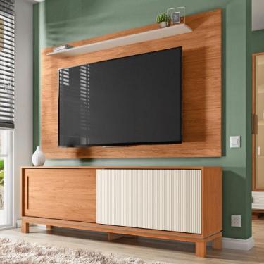 Imagem de Rack Painel Para Tv até 65 Polegadas Dora Caemmun, Freijo/Off White MR
