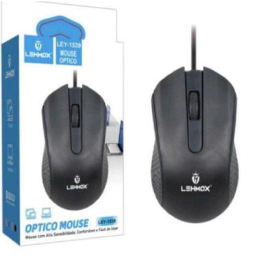 Imagem de Mouse optico com fio ley-1539 - LEHMOX