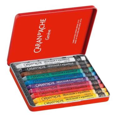 Imagem de Giz Aquarelável Neocolor II Caran DAche 10 Cores - Caran d'Ache, Neoco