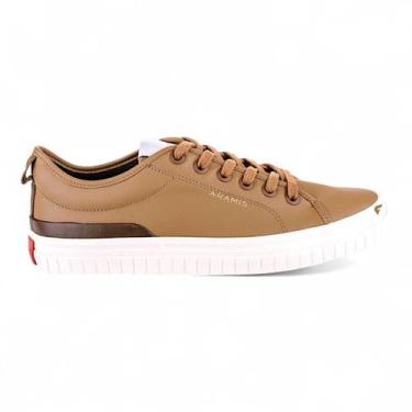Imagem de Tênis Aramis Deep Leather Masculino, 39, Ocre