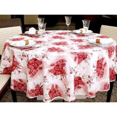 Imagem de Toalha de Mesa Impermeavel Vinho - PIETRA, 1,80x2,70