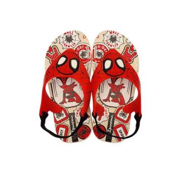 Imagem de Chinelo Dedo Infantil Meninos Bebê Ipanema Aranha Baby Cor:BegeTamanho