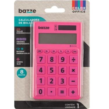 Imagem de Calculadora de Bolso Bazze Rosa