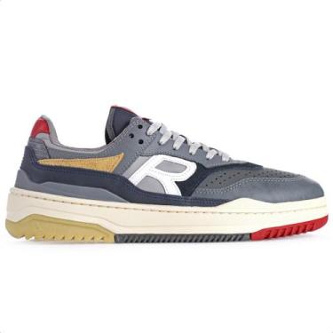 Imagem de Tênis Reserva R-Bronx Grafite Azul e Bege - Masculino, 42, Grafite