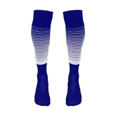 Imagem de Meião de Futebol Kanxa Degrade Profissional Adulto, 39 ao 44, Azul roy
