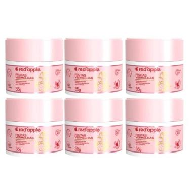 Imagem de Kit 6 Desodorante Em Creme Frutas Vermelhas 55G - Red Apple