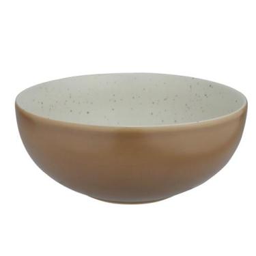 Imagem de Saladeira de Cerâmica Tuille Bege/Branca 2L 24x9,5cm - L'Hermitage