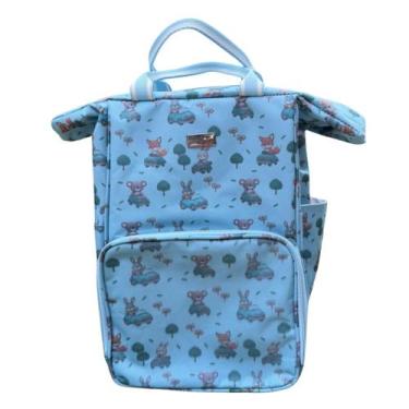 Imagem de Mochila Maternidade Estampada Mamãe Bebê Alyaht Menino Menina - - Bols