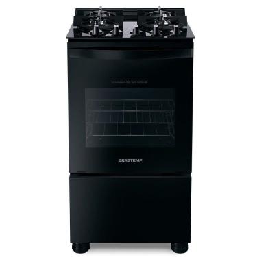 Imagem de Fogão 4 Bocas Bf04Vae Com Mesa De Vidro Brastemp Preto Biv