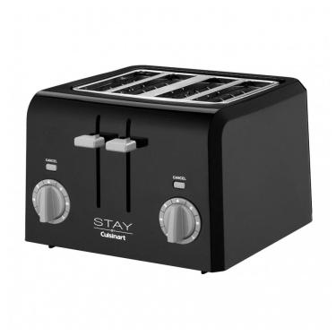 Imagem de Torradeira Pop Up 4 Fatias Cuisinart Preto 4 Ranhuras Controle 7 Níveis 120V