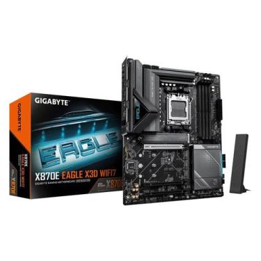 Imagem de Placa Mãe Gigabyte X870E Eagle X3D WiFi7 DDR5 Socket AM5 Chipset AMD X