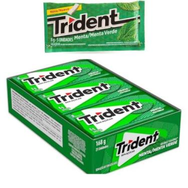 Imagem de Trident Menta Caixa Com 21 Unidades 8g
