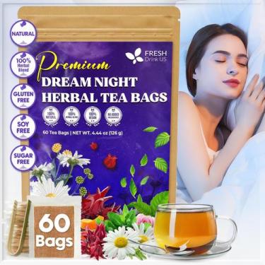 Imagem de Chá de Ervas FRESHDRINKUS Dream Night 60 Sachês Sem Cafeína