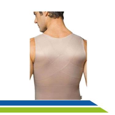 Imagem de Colete Corretor Postural Modelador Compressor Masculino 2071 Média Com