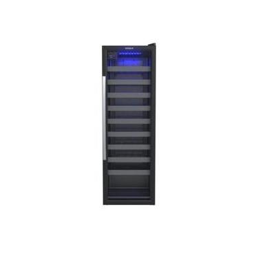 Imagem de Adega Venax Piubella 200 50 Garrafas com Porta Vidro Duplo Preto 220V