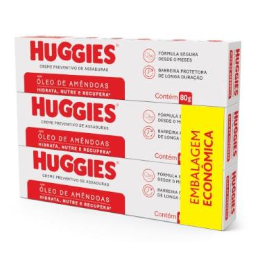 Imagem de Creme Preventivo Assaduras Huggies Pele Protegida c/3 de 80g