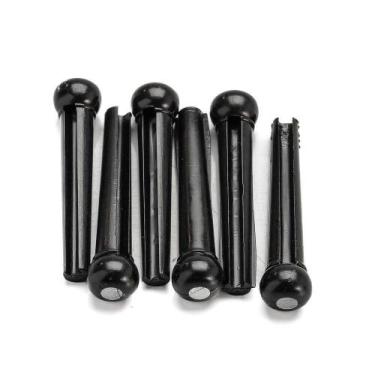 Imagem de Pino Ponte para Violão BPA-BLK-AIT Dot Perolado Preto Spirit