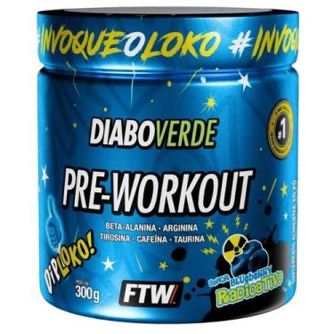 Imagem de Pré-treino Diabo Verde Dip Loko (300g) FTW -, Blueberry Radioativo