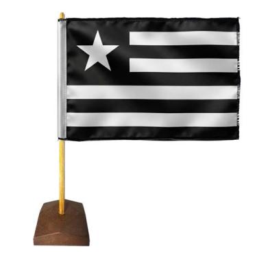 Imagem de Bandeira de Mesa do Botafogo Myflag Pedestal Madeira