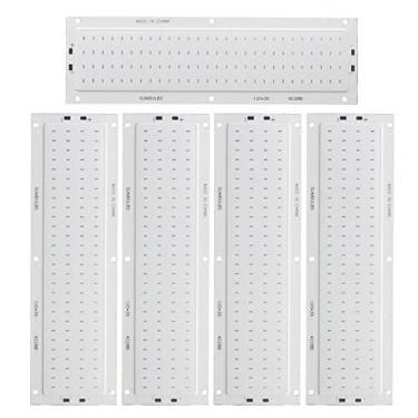 Imagem de Symbuth Pacote com 5 módulos de lâmpada de barra LED COB, chip LED 112-SMD, tira de luz LED 1600LM 16W, chip de luz de barra de entrada DC 12V para lâmpada de carro faça você mesmo, painel de LED ultrafino de 12 x 3,5 cm, cor azul