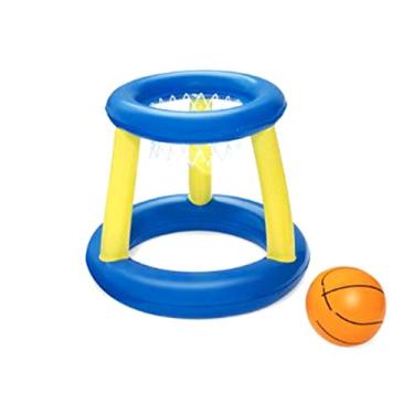 Imagem de Cesta Basquete Boia Inflável Brinquedo Infantil para Piscina Praia Esporte e Lazer