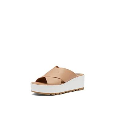 Imagem de SOREL Sandália feminina Cameron Flatform Mule, Honest bege, sal marinho, 9