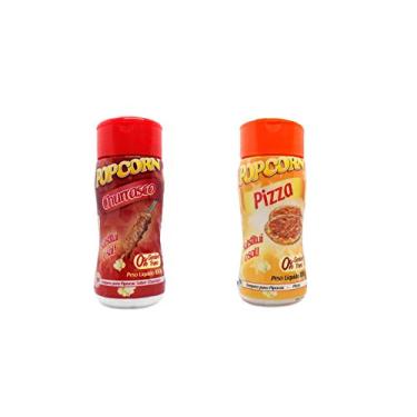 Imagem de Temperos P/ Pipoca Popcorn Cx 12 Frascos. 6 Churrasco - 6 Pizza