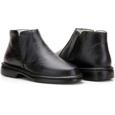 Imagem de Bota Capelli Boots Anti Estresse em Couro com Fechamento em Elástico Masculina