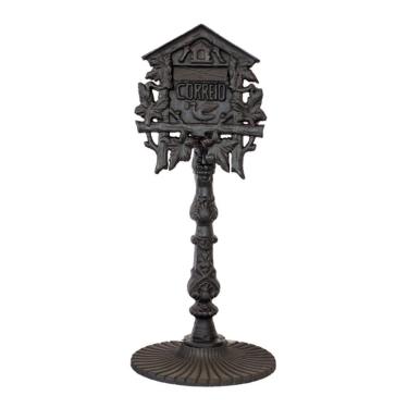 Imagem de Caixa de Correio Colonial Casinha Com Pé Ferro Fundido