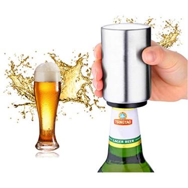 Imagem de Abridor de garrafas de cerveja YCDTMY de aço inoxidável automático para abridor de garrafas de refrigerante de cerveja e vinho