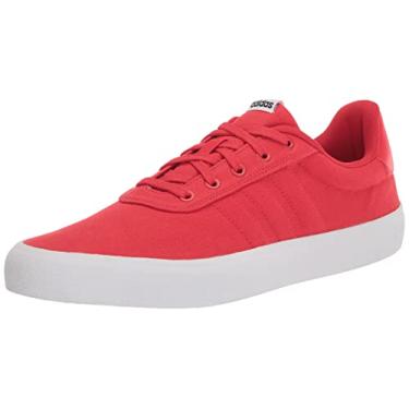 Imagem de adidas Tênis de skate masculino Vulc Raid3r, Vermelho vívido/vermelho vívido/branco, 9.5