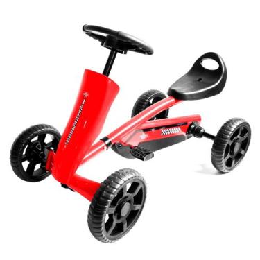 Mini Carrinho Infantil Estilo Kart Drift Elétrico Vermelho