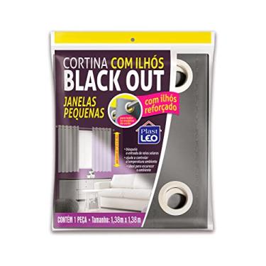 Imagem de Cortina Blackout PVC com Ilhós - Janelas Pequenas (1,38 x1,38m) | Plast Leo (Ref.: 930), Cinza