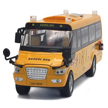 Ônibus Escolar com Som e Luz - City Service - Amarelo - 1:20 - Yes Toys -  superlegalbrinquedos