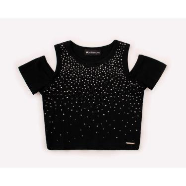 Imagem de Blusa Canelada Frente Cristal Perfumaria 14 ao 22