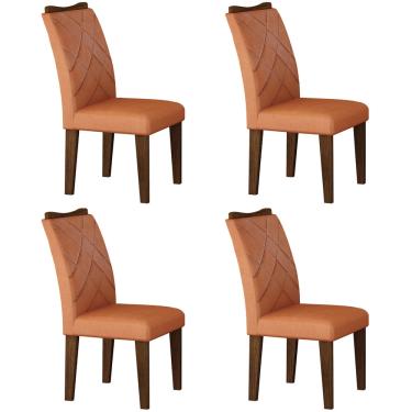 Imagem de  Kit 04 Cadeiras Sala de Jantar Larissa New MDF Moveis Leifer