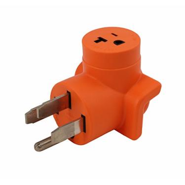 Imagem de AC WORKS Cabo adaptador fêmea doméstico 4 garras 220 volts para 120 volts 15/20 amp. (4 garras 14-50 tomada para família)