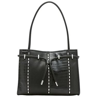 Imagem de Calvin Klein Bolsa de ombro com cordão Fatima, Brinco preto/prata, One Size