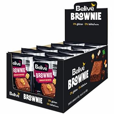 Imagem de Caixa de Brownies Sem Açúcar Sem Glúten Sem Leite Chocolate com Nozes Belive