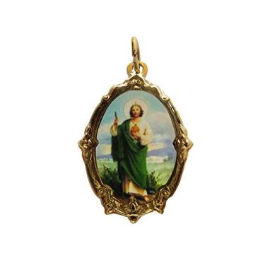 Imagem de Medalha San Judas Tadeo (dourado) Medalla De San Judas Tadeo Desperate Causes Prayer