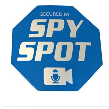 Imagem de Adesivos de janela de vinil estilo Spy Spot ADT, pacote com 6, dupla face, 7,6 cm x 7,6 cm, segurança do alarme