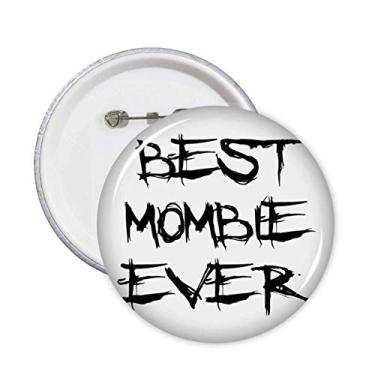 Imagem de Broche Best Mombie Ever Words Family Bless Broche Emblema para decoração 5 peças