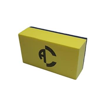 Imagem de Taco Aplicador de Vitrificador com Espuma Amarelo 9X5cm Automotivo - Auto Crazy