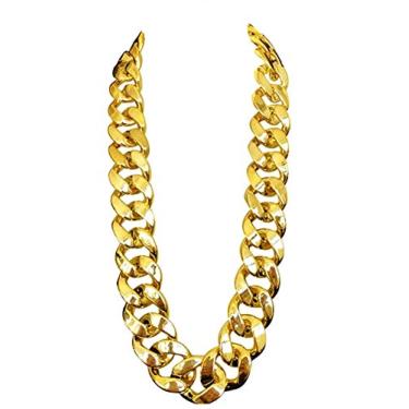 Imagem de Colar de corrente hip hop de plástico grosso, 66 cm, 81 cm, 91 cm, 101 cm, 32, Plástico