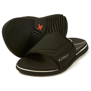 Imagem de Chinelo Kenner Slide Go Masculino - Preto E Branco