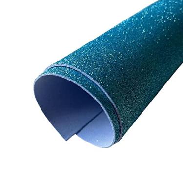 Imagem de EVA com Glitter 40x48 - Kit com 10 folhas - escolha a cor (Azul Claro)