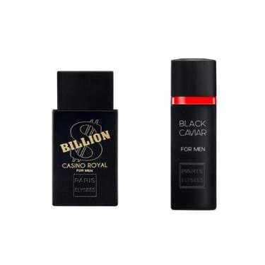 Imagem de Kit 2 Perfumes Importado Cassino Royal Black Caviar For Men 100ml - Pa