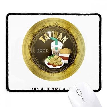 Imagem de Tapete de borracha para jogos Taiwan Travel Food China com borda costurada